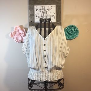 • Maurice’s Stripe Dolman Style Blouse •